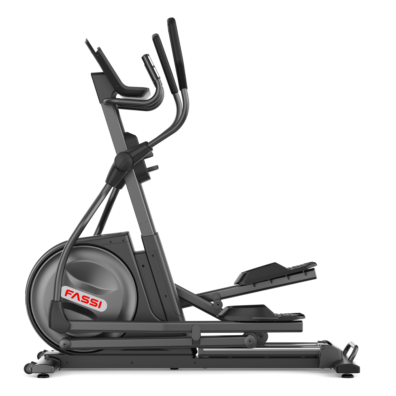 Ellittica Fassi E69 CLUB Elettromagnetica - regolazione sforzo 32 livelli in watt, Fitness Training App, 22 programmi di allenamento, programma a watt costanti