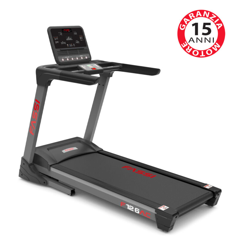 Tapis roulant Fassi 12.6 AC - Tapis roulant Elettrico 3 Hp con inclinazione 20% e 34 programmi di corsa - immagine 9