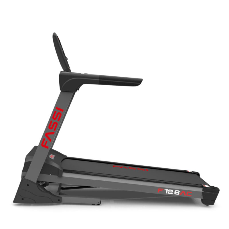 Tapis roulant Fassi 12.6 AC - Tapis roulant Elettrico, motore 3 Hp a corrente alternata, inclinazione elettrica 20 livelli, 34 programmi - immagine 4