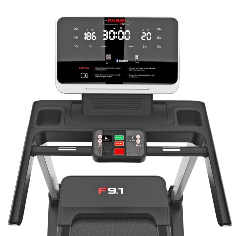 Tapis Roulant Fassi F 9.1 - Tapis roulant elettrico 3 Hp e 20 livelli di inclinazione con 33 programmi di allenamento - immagine 5