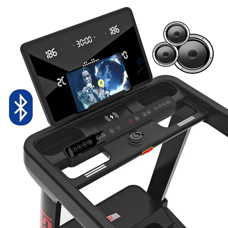 Tapis roulant Fassi 9.9 AC - Tapis Roulant Elettrico 3 Hp con 6 finestre LED prestazioni, 29 programmi di allenamento - immagine 5