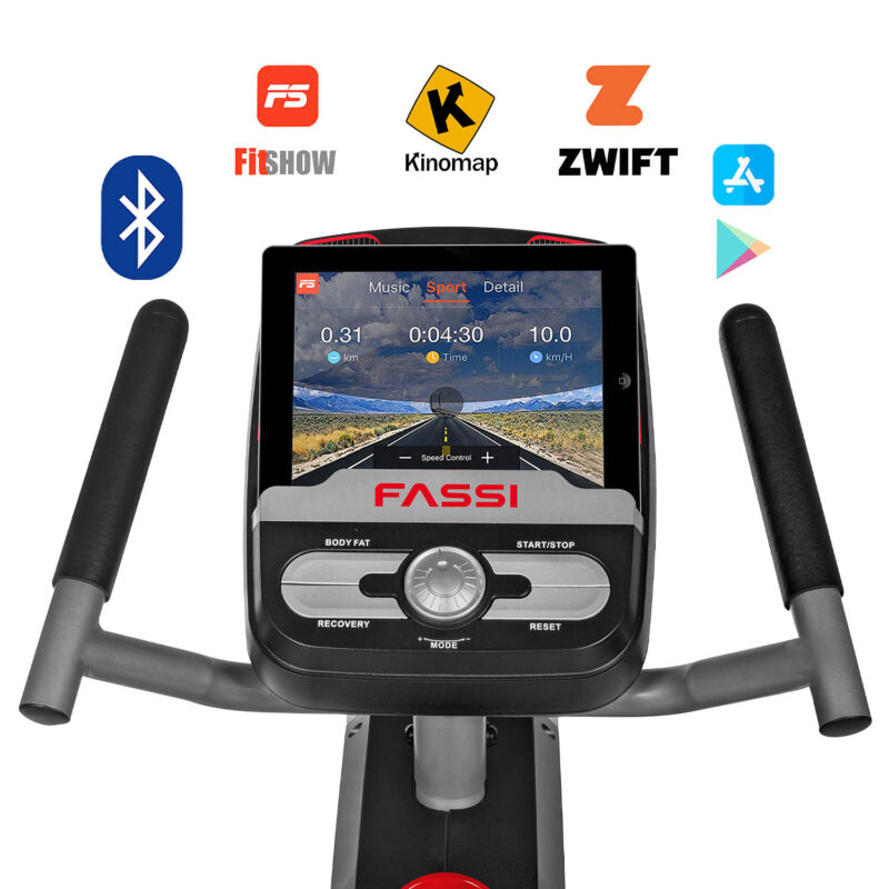 Cyclette Orizzontale Fassi FR500 - recumbent 16 livelli di intensità - immagine 4