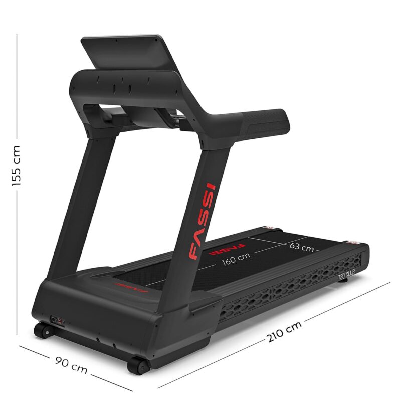 Tapis roulant Fassi T80 - Tapis Roulant Elettrico 4 Hp per utenti fino a 180 Kg - immagine 7