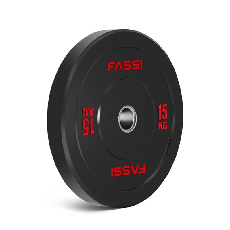 Bumper plate Olimpionico gommato 15 kg Fassi