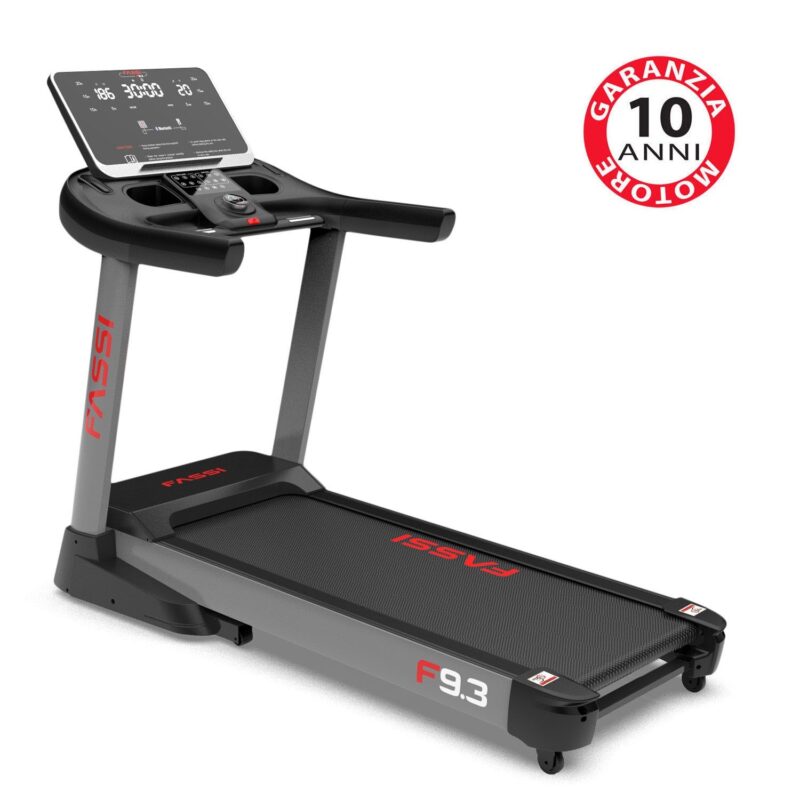 Tapis roulant Fassi FT-F9.3 HRC - Tapis Roulant Elettrico 3,5 Hp con 20 livelli di inclinazione, speakers mp3 e fascia cardio inclusa - immagine 2