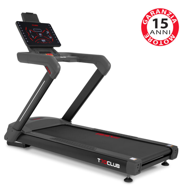 Tapis roulant Fassi T70 CLUB - Tapis Roulant Elettrico 4 Hp con 73 programmi di allenamento