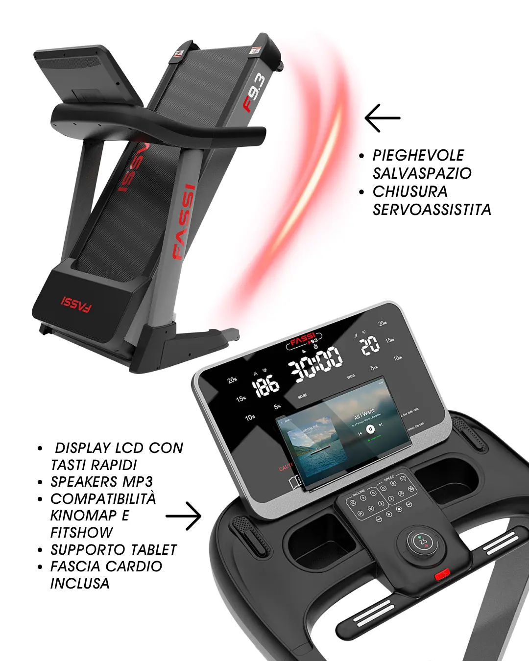 f9.3 tapis roulant più scelto in italia